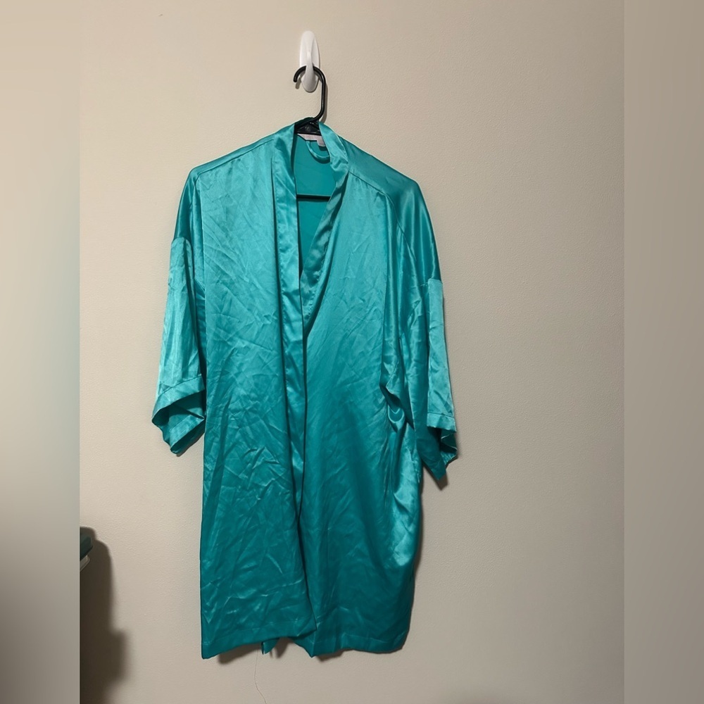 Y2K 2003 vintage lingerie Victoria’s Secret satin slip dress L and robe OS SET - Picture 4 of 14